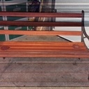 Le banc au moment de la finition (désolé pour le verollage de l'image)