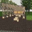 Pavillon du projet de co-construction de mobilier urbain