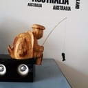 Tortue qui pêche sculpter