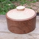 Boite en noyer et Frêne