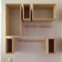 Bibliothèque en cubes