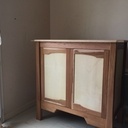 Meuble en merisier et chêne