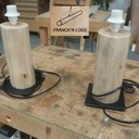 Lampes de chevet logs