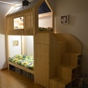 Lit cabanes superposés