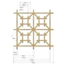 Plan kumiko modèle Yotsuba izutsu-tsugi