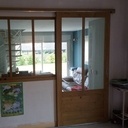 Verrière et porte coulissante