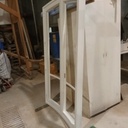 Fenêtre simple cintré plan et élévation