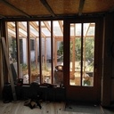 Châssis fixe et porte vitrée