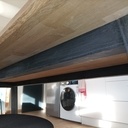 Table en chêne lamellé collé