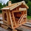 Crèche en bois