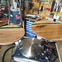 Table basse plateau pivotant