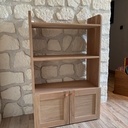 Bibliothèque enfant en chêne massif