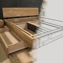 Lit chêne, queues d'arronde et autres aventures