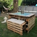 Table et bancs exterieur