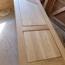 Porte trapézoidale en chêne massif