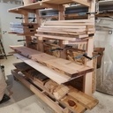 Rack a bois sur roulettes