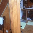 Porte en lames de parquet en soupente