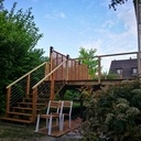 Terrasse bois sur pilotis en pin CL4