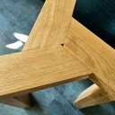 Tabouret en chêne massif