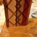 Porte clés custom made pour hôtel en bois exotique,  gravure laser