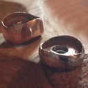 Boucle d'oreille en bois