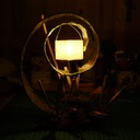 Lampe en bois flotté