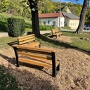 Bans public bois et métal