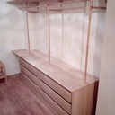 Dressing bois et cuivre