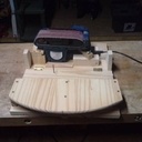 Support ponceuse a bande