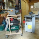 Servante pour bloc ponceur et compresseur