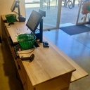 Meuble caisse. Frêne et CP Peuplier.