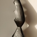 Sculpture abstraite "brancusiesque"