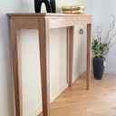 Console en chêne rouge