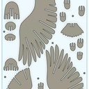 Aigle 3D pour chantournage ou découpe CNC (fraise de 1.5mm)