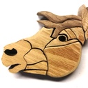 Tête de cheval en intarsia