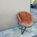 Fauteuil en bois d'arbre