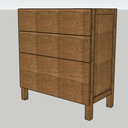 Meuble de salle de bain en SIPO