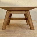 Tabouret bas. Chêne.