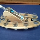 Support verres et bouteille