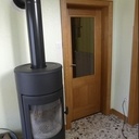 Porte d'intérieur en chêne massif