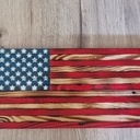 Drapeau américain rustique en bois de palette