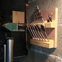 Rangement mèches à bois.