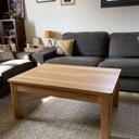 Table basse en chêne massif