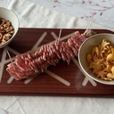 Planche de présentation en padouk et résine époxy