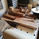 Mon "chef d'oeuvre" déco : le elsass LEGO en bois