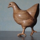 Poule naine wyandote