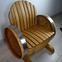Utilisation d'une barrique pour un fauteuil