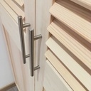 3 portes de placard à persiennes en pin sylvestre