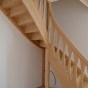 Escalier quart tournant châtaignier