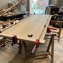 Table chêne & métal